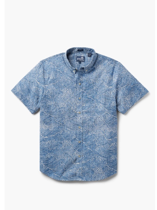 Reyn Spooner Molokai Channel Short Sleeve Button-Down Shirt Size L - Picture 2 of 10